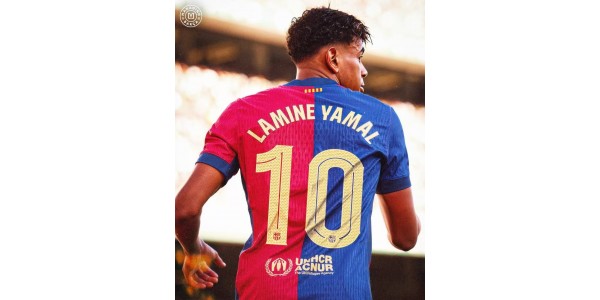 Yamal podría llevar la camiseta número 10 y heredar el futuro del Barcelona. Yamal podría llevar la camiseta número 10 y heredar el futuro del Barcelona.